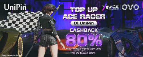 Top Up Tokens Ace Racer Pakai OVO di UniPin Cashback 80% OVO Points & Bonus Item Code!